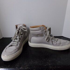 Koio Collective Grey Suede Hi Top Sneakers